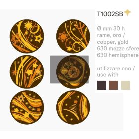 T1002 Csokoládé sablon gömb 30mm karács.