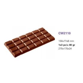 2110 Bonbon forma táblás* 80gr 156x77x8mm