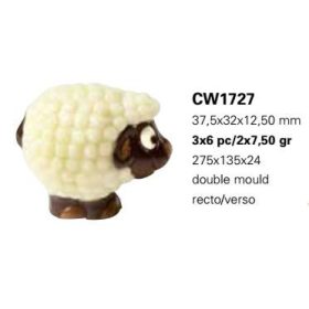 1727 Bonbon forma 9x15gr.bárány dupla
