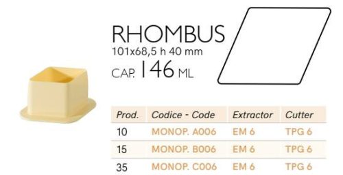 TPG6 Desszert kiszúró rombusz