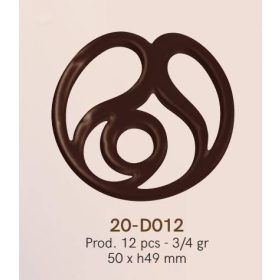 20-D012 Csokoládé sablon 12db/forma