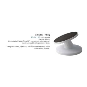 40-W125 Forgatható tortaállvány 23cm