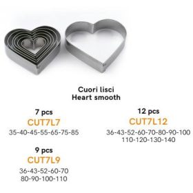 CUT7L7 Kiszúró készlet 7db szív
