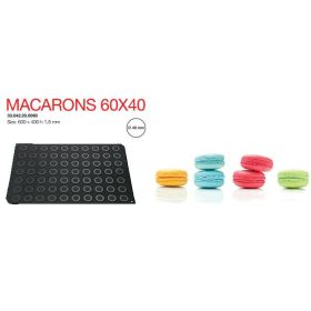 MAC02 Macaron sütőlap szilikon 70db/lap