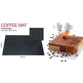 COFFEE MAT Szilikon fekete kávé 60x40x8,5cm