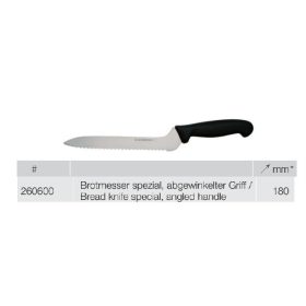 260600 Kés hullámos 18cm