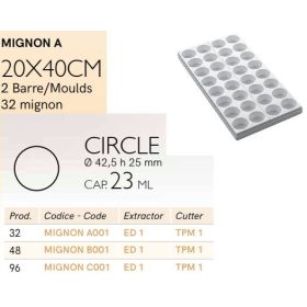 MIGNON A001 Mignon forma kerek 32db/f