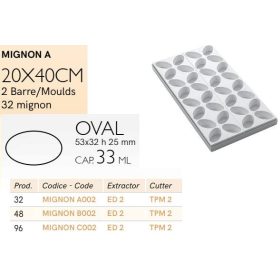 MIGNON A002 Mignon forma ovális 32db/f