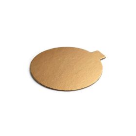 Dekli 10 cm kerek füles arany 200db/cs M 4104