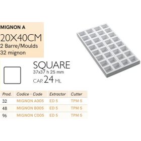 MIGNON A005 Mignon forma négyzet 32db/f