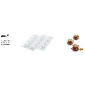 STONE85 Szilikon forma fehér 65x30mm SF163