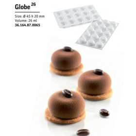 GLOBE26 Szilikon forma fehér 45x20mm SF164