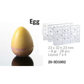20-3D1002 Csokoládé tojás 28db/8gr.