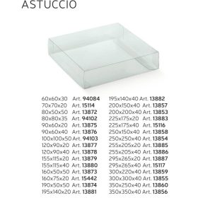 13876 Bonbon doboz transparente 90x60x40mm astucci
