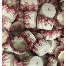   Kapszli kerek fehér bordócsíkos hullámos 30x20mm 2000db/# 2073