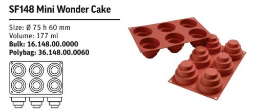 SF148 Szilikon forma MINI WONDER CAKE