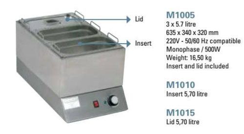 M1010 Melegentartóhoz tégely 5,7L