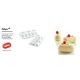 PILLOW80 Szilikon forma fehér 82x43x32mm SF165