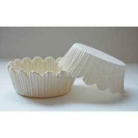 Kapszli kerek fehér hullám 30x20mm 2000db/# 8632