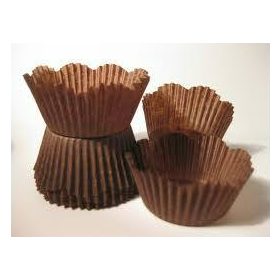 Kapszli kerek barna hullám 30x20mm 2000db/# c 8631