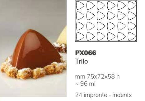 PX066 Szilikon forma 75x72x58mm 24db/forma Trilo