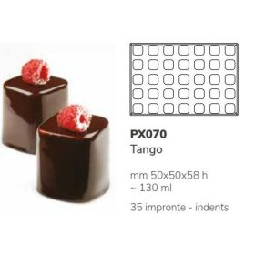 PX070 Szilikon forma 50x50x58mm 35db/forma Tango