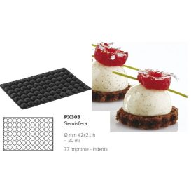PX303 Szilikon forma 42x21mm 77db/forma Semisfera