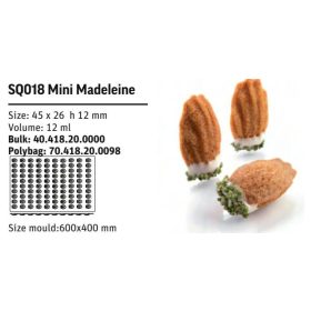 SQ018 Szilikon forma MINI MADELEINE