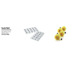 SUSHI ROLL Szilikon forma fehér 40x25mm SF162