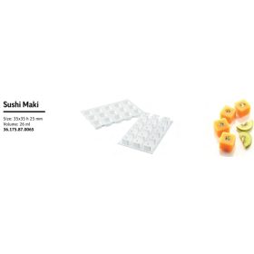 SUSHI MAKI Szilikon forma fehér 35x35x25mm SF175