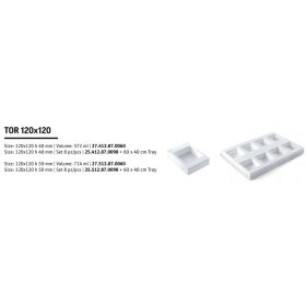 TOR120x120 H50/6 Szilikon forma fehér
