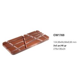 1769 Bonbon forma táblás 45gr 124,5x55,5x6,5mm
