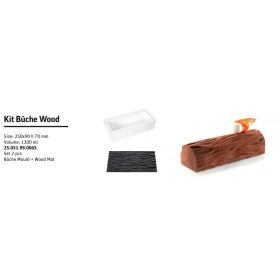 KIT WOOD Sziikon tortamintázó szett