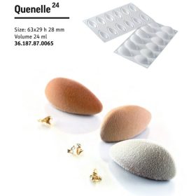 QUENELLE24 Szilikon forma fehér63X29X28mm SF187