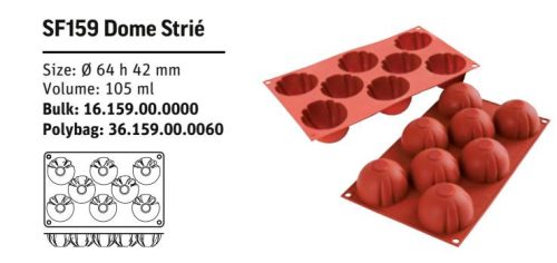 SF159 Szilikon forma DOME STRIÉ