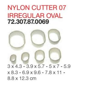 CUTTER07 Kiszúró készlet ovális hullámos