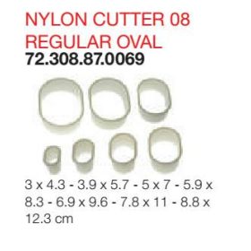 CUTTER08 Kiszúró készlet ovális sima