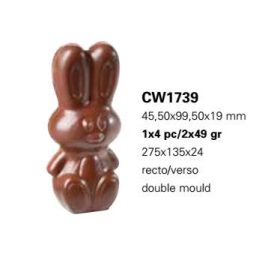 1739 Bonbon forma nyúl 2x49 gr 45,50x99,50x19mm