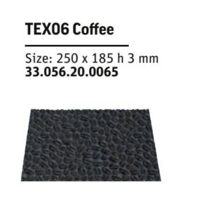 TEX06 Szilikon mintázó 250x186mm Caffe