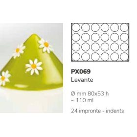 PX069 Szilikon forma 80x53mm 24db/forma Levante