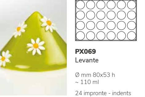 PX069 Szilikon forma 80x53mm 24db/forma Levante