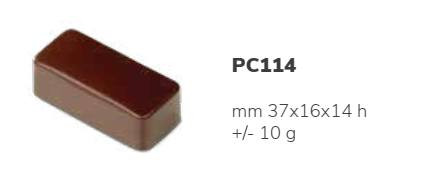 PC114 Bonbon forma szögletes sima 21db/forma