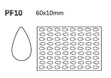 PF10/a Kiszúró keret csepp kicsi