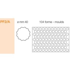 PF2/A Kiszúró keret kerek hullámos 4cm