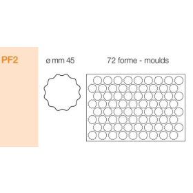 PF2 Kiszúró keret kerek hullámos 4,5cm