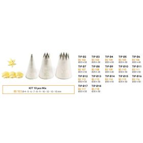 BS115 Csővég csillag 15mm