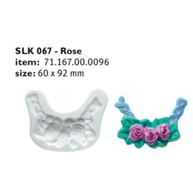 SLK067 Cukor és marcipán mintázó forma ROSE