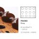 PX4302 Szilikon forma 30x40cm 12db/forma 100ml Drop