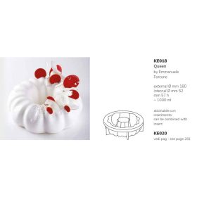 KE018 Pavocake tortaforma 180x57mm QUEEN