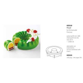 KE019 Pavocake tortaforma 180x57mm ROYAL